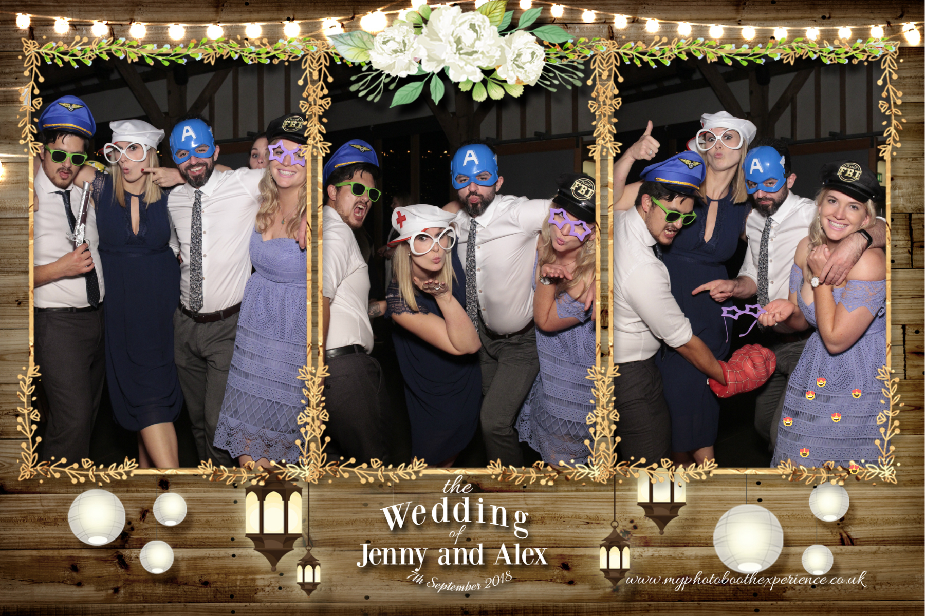 Jenny & Alex's Wedding | View more photos from the event at gallery.myphotoboothexperience.co.uk/u/MyPhotoBoothExperienceLtd/Jenny-Alexs-Wedding